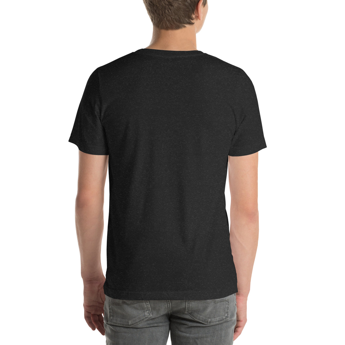 Kissaten Hours T-Shirt in Black Heather, back view