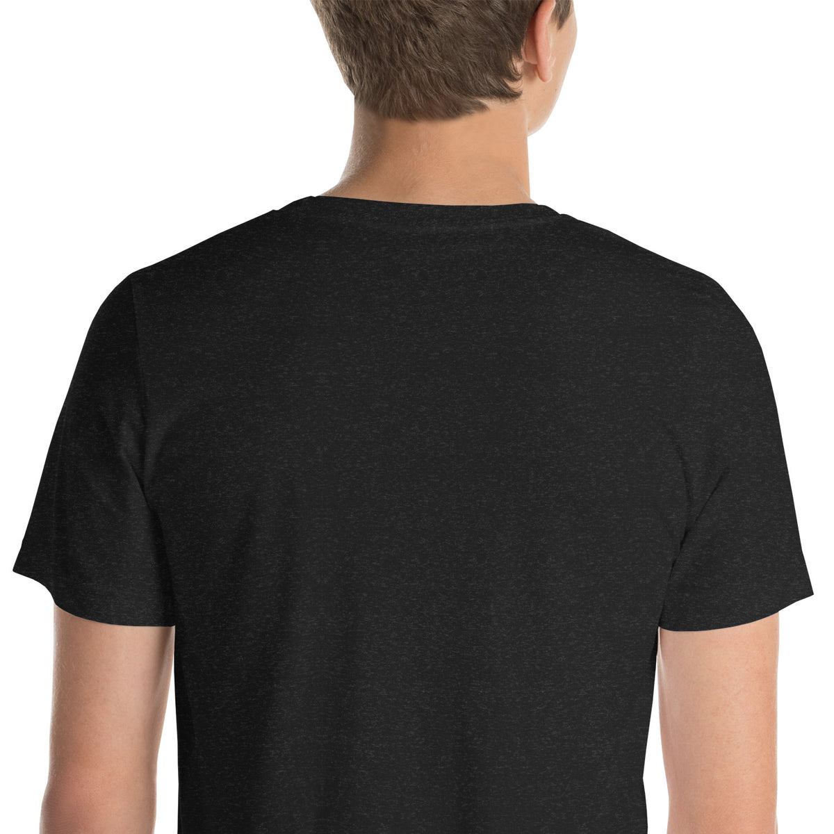 Kissaten Hours T-Shirt in Black Heather, close-up of the print